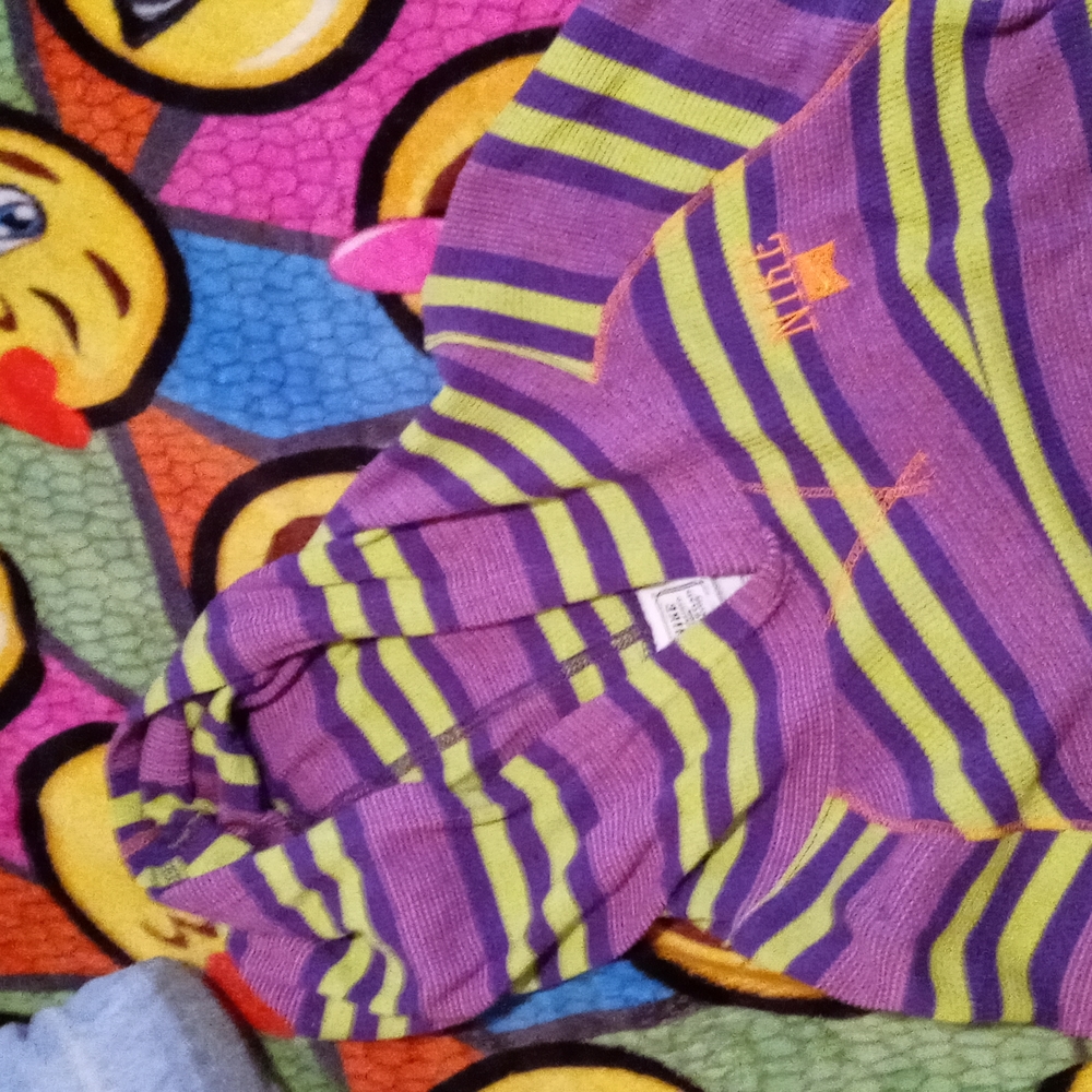 Big kids (Girls) Medium Long sleeve hoodie Lime&Purple #MakeAOffer